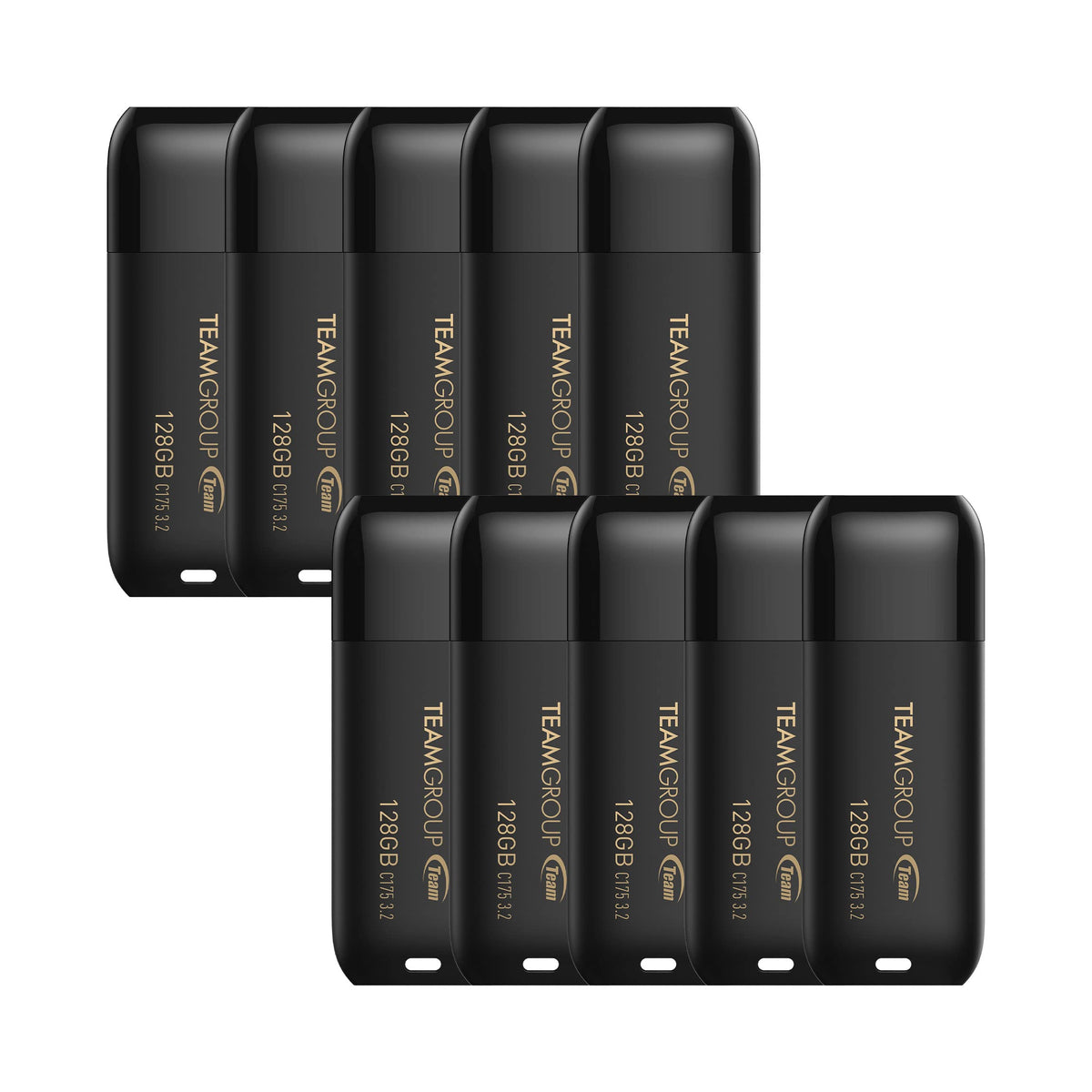 TEAMGROUP C175 1TB USB 3.2 Gen 1 (USB 3.1/3.0) Read 100MB/s Flash Thumb Drive, External Data Storage Memory Stick Compatible with Computer/Laptop/Desktop/PC Matte Black TC17531TBB01