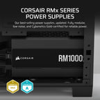 CORSAIR RM1000x ATX 3.1 PCIe 5.1 1000W Power Supply – Black