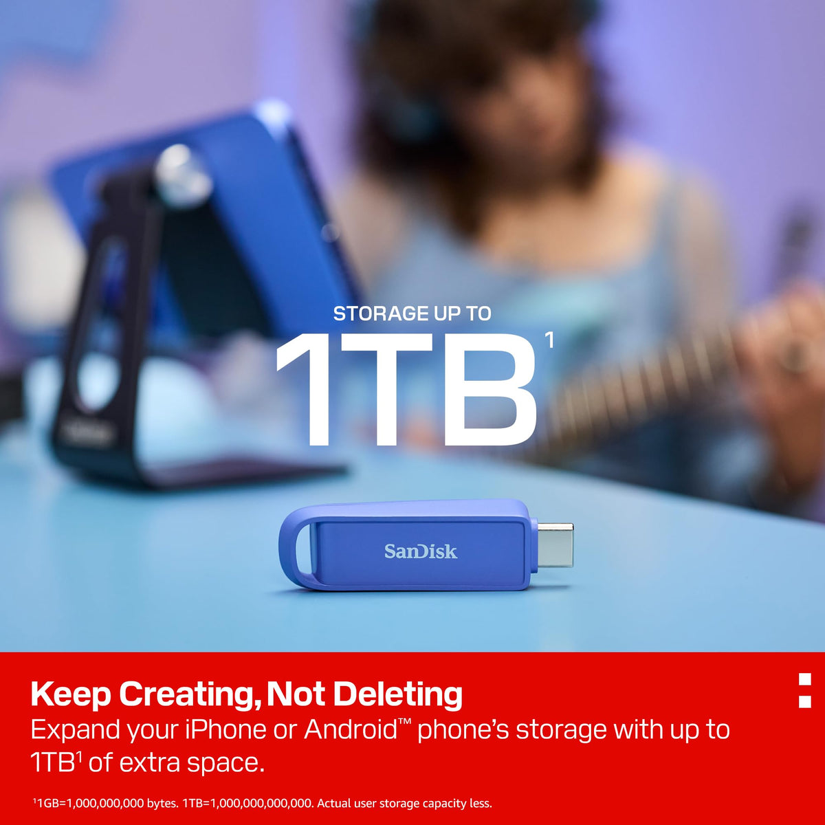 SANDISK 512GB Phone Drive with USB Type-C, Up to 150MB/s Read Speeds