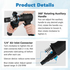 MXBAOHENG Pneumatic Tapping Machine w/ 4pcs ANSI Collets