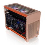 Thermaltake TR100 SFF Chassis; mITX Support; 18.9 Liters; PCIe 4.0 Riser Cable Included; 360mm GPU Clearance; 280mm Radiator Support; Removable PCIe Bracket; Gravel Sand; CA-11A-00SGNN-00