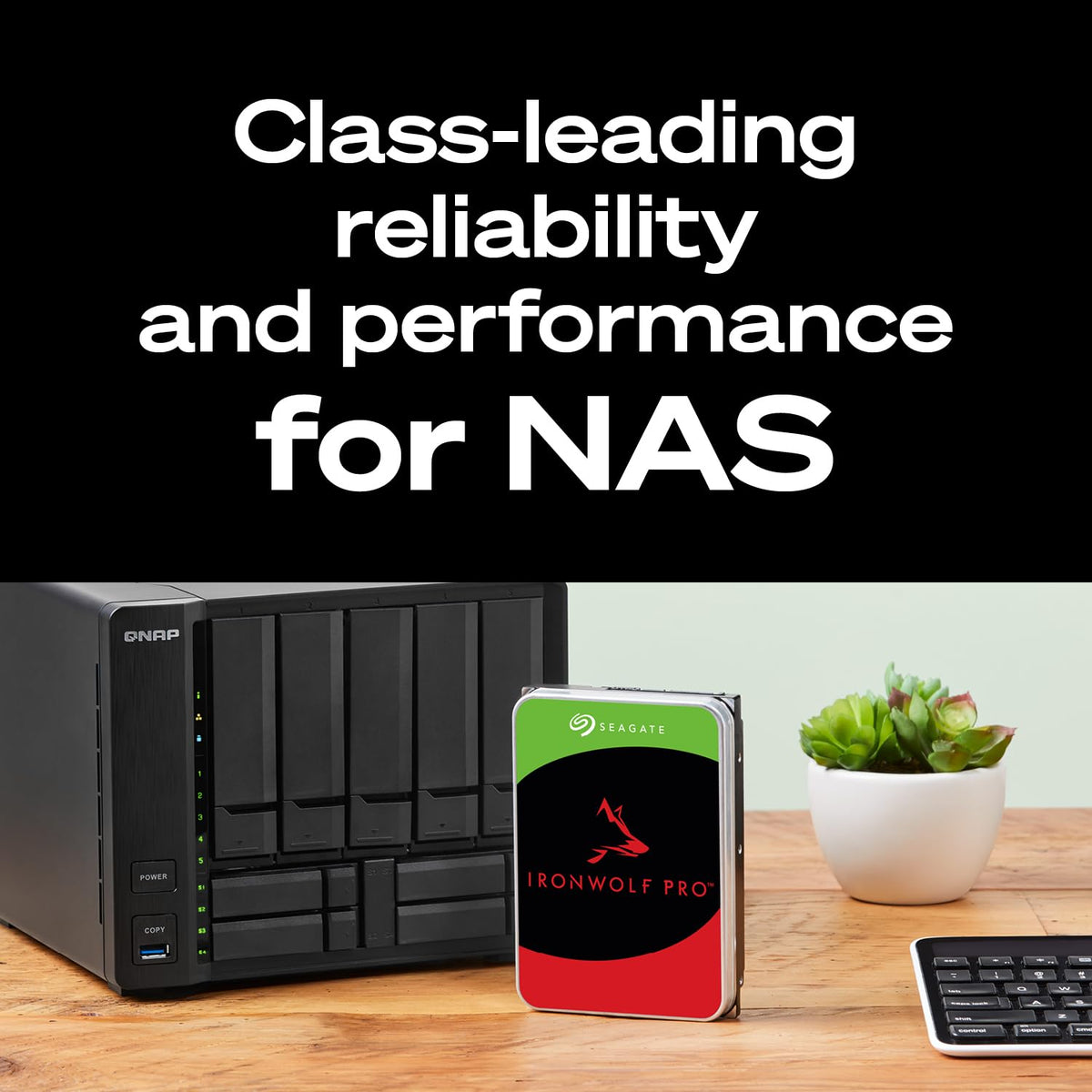 Seagate IronWolf Pro 14TB NAS Internal Hard Drive HDD – CMR 3.5 Inch SATA 6Gb/s 256MB Cache for RAID Network Attached Storage, Data Recovery Service – Frustration Free Packaging (ST14000NEZ008)