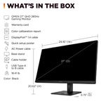 HP OMEN 27 inch QHD 280Hz Gaming Monitor, QHD Display (2560 x 1440), IPS Black Technology, VESA DisplayHDR 400, 1ms MPRT (with Overdrive), NVIDIA G-SYNC Compatible, Black, OMEN 27qs G2 (2026)