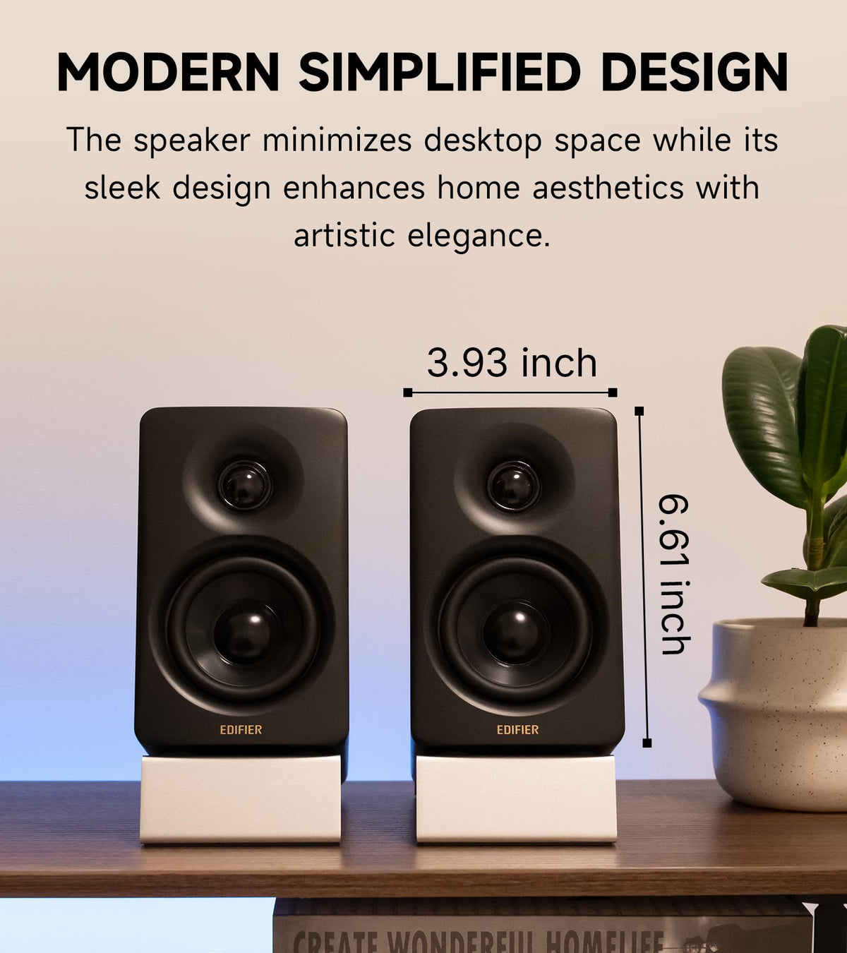 Edifier M60 Multimedia Speaker, 66W RMS Computer Speaker, Black