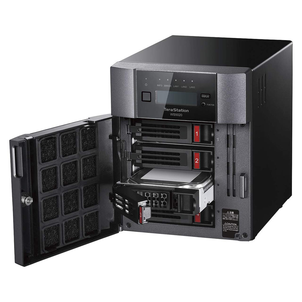 BUFFALO TeraStation WS5420DN 4-Bay Windows Server IoT 2025 Desktop NAS 32TB (4x8TB) w/HDD Included
