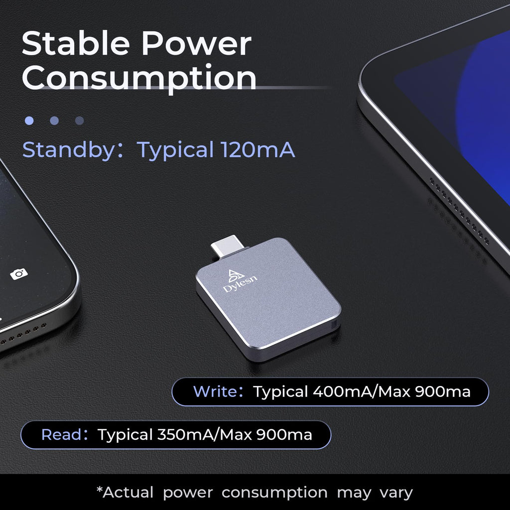 1TB Video Editing SSD 20Gbps USB-C External Drive for iPhone16 Pro
