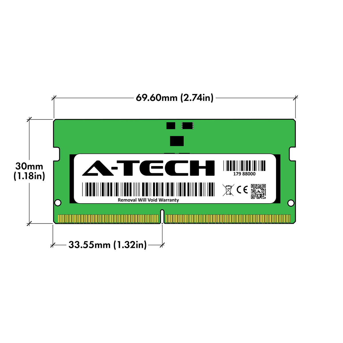 A-Tech 8GB RAM for Lenovo LOQ 15APH8, 15IRH8, 16APH8, 16IRH8 Gaming Laptop | DDR5 5600MHz PC5-44800 SODIMM 1.1V 262-Pin Non-ECC SO-DIMM Memory Upgrade