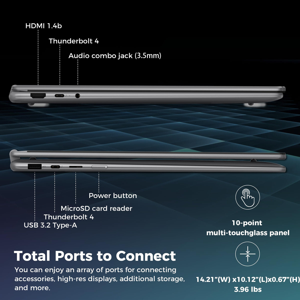 Lenovo Yoga 7i 2-in-1 16" 2K Touchscreen AI Laptop, Intel Core Ultra 7 256V, 16GB LPDDR5X, 2TB Storage (1TB SSD+1TB Docking Station), Backlit Keyboard, Fingerprint, FHD Camera, Win 11 Pro, Grey