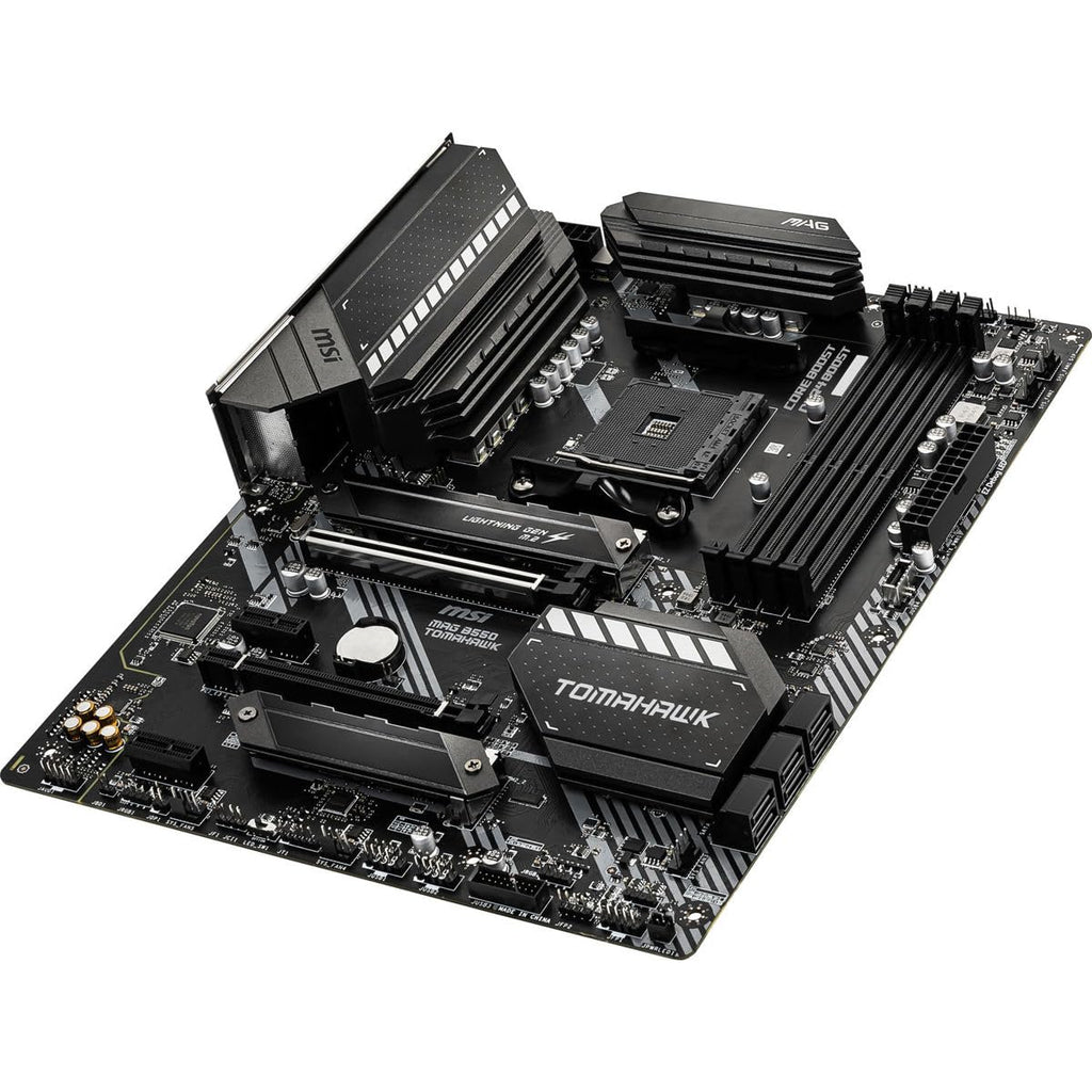 MSI MAG B550 Tomahawk Gaming Motherboard (AMD Ryzen 5000 Series, AM4, DDR4, PCIe 4.0, SATA 6Gb/s, M.2, USB 3.2 Gen 2, HDMI/DP, 2.5Gbps LAN, ATX)