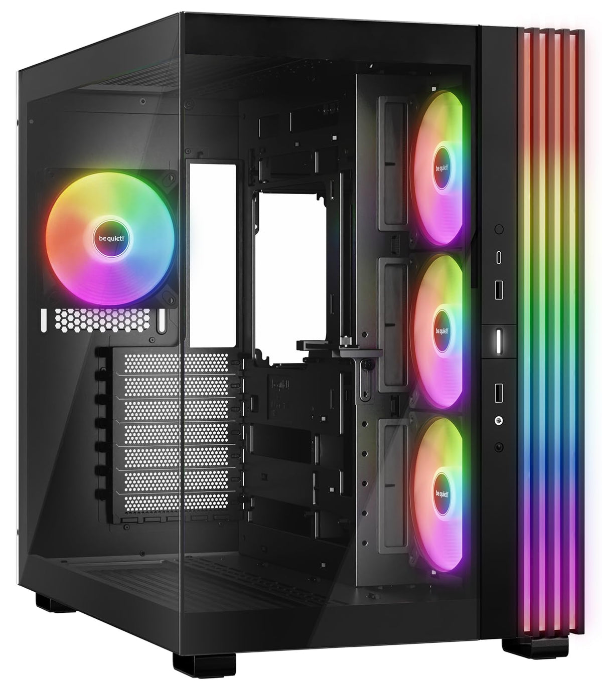 be quiet! Light Base 500 LX Black PC Case, Fully Windowed Front and Side