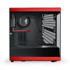 Hyte Y40 Modern Aesthetic Panoramic Tempered Glass Mid-Tower ATX Computer Gaming Case with PCIE 4.0 Riser Cable Included, Red (CS-HYTE-Y40-BR)