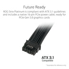 ASUS ROG Strix 1000W Platinum (Fully Modular Power Supply, 80 Plus Platinum Certified, ATX 3.1, Cybenetics Lambda A+, GaN MOSFET, GPU-First Intelligent Voltage Stabilizer, 10-Year Warranty)