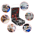 800 Pieces Mechanic Tool Set with Rolling Tool Case, Complete Tool Box Set with Socket Wrenches, Portable Mechanic Kit for Home & Auto Repairs