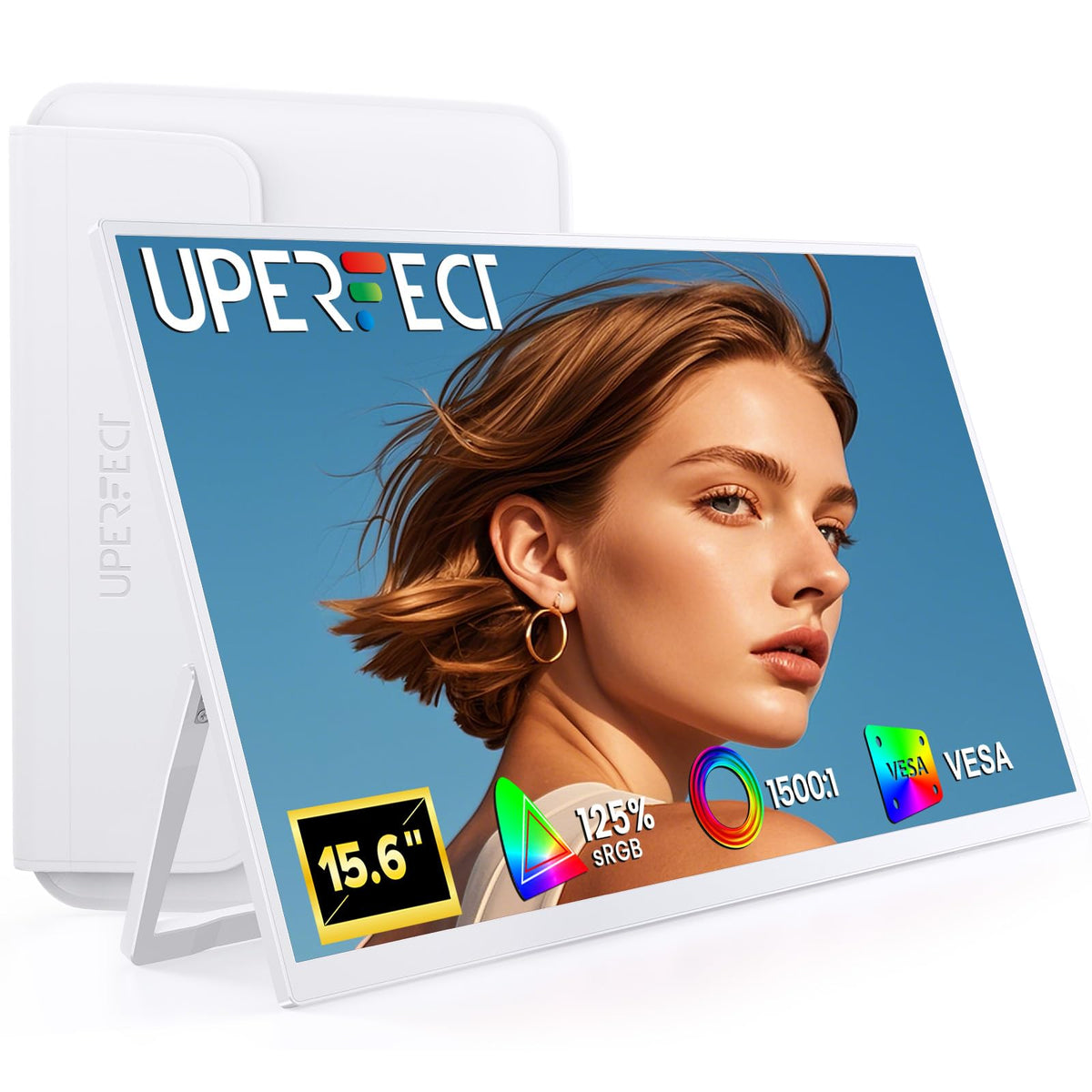UPERFECT Portable Monitor Touchscreen 15.6 Inch 125% sRGB Travel Monitor