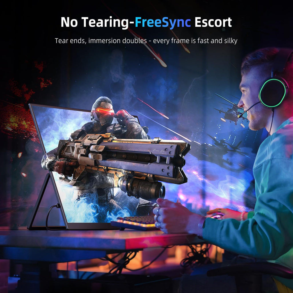 EVICIV Portable Monitor 18.5” 120Hz, 125% sRGB FreeSync 1ms Gaming Monitor