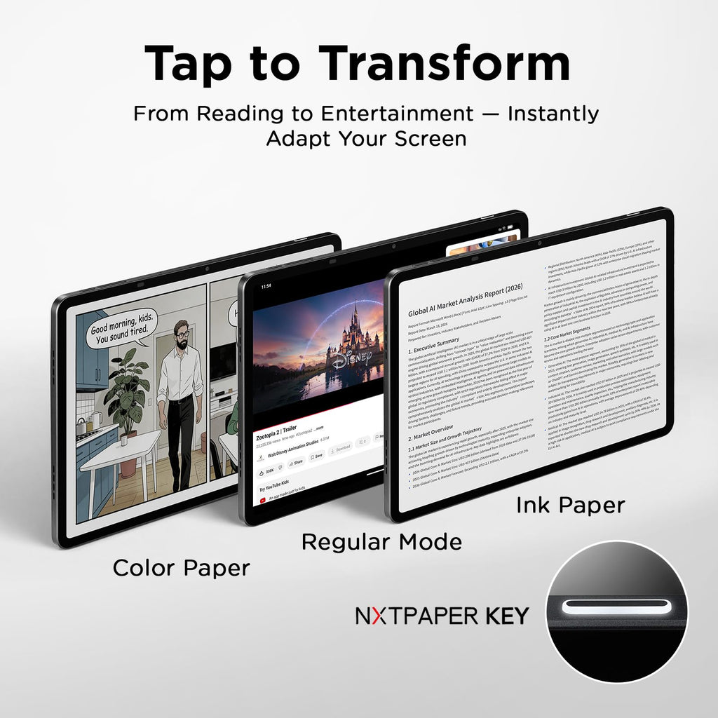 TCL NXTPAPER 11 Plus Android Tablet, 11.5" 2.2K 120Hz Display, 8+256GB
