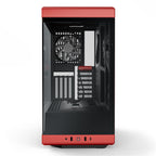 Hyte Y40 Modern Aesthetic Panoramic Tempered Glass Mid-Tower ATX Computer Gaming Case with PCIE 4.0 Riser Cable Included, Red (CS-HYTE-Y40-BR)