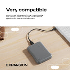 Seagate 4TB Expansion Portable Hard Drive | MicroB to USB-C (STNN4000400)