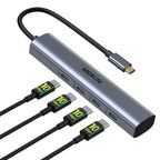 MOKiN USB C Docking Station 3 Monitors, 17-in-1 Triple Display Docking Station with 3 HDMI & 2 DP, 10G USB A/C, Gigabit Ethernet, 100W PD, Smart Display, SD/microSD, for Mac/Dell/Hp(Driver Required)