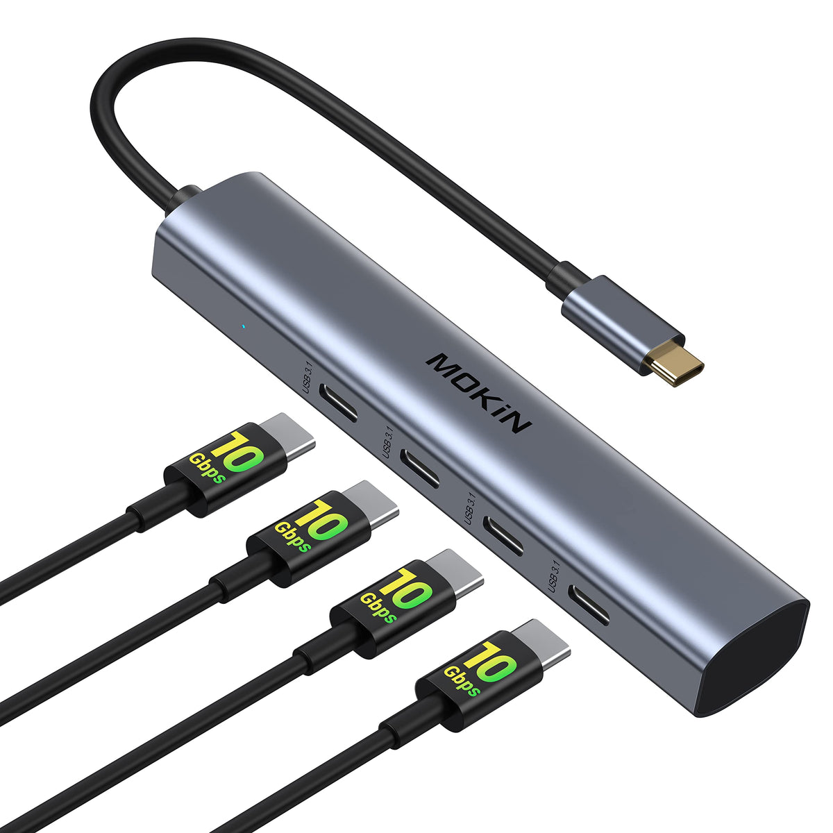 MOKiN USB C Docking Station 3 Monitors, 17-in-1 Triple Display Docking Station with 3 HDMI & 2 DP, 10G USB A/C, Gigabit Ethernet, 100W PD, Smart Display, SD/microSD, for Mac/Dell/Hp(Driver Required)