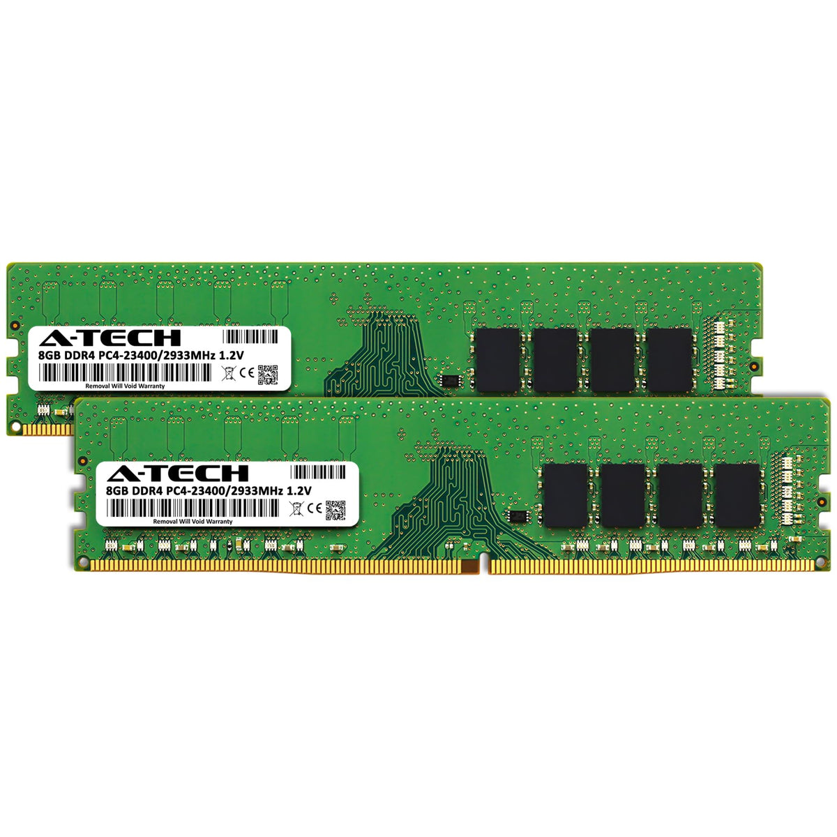 A-Tech 16GB Kit (2x8GB) DDR4 2933MHz PC4-23400 (PC4-2933Y) CL21 UDIMM 1.2V Non-ECC DIMM 288-Pin Desktop Computer RAM Memory Upgrade Modules