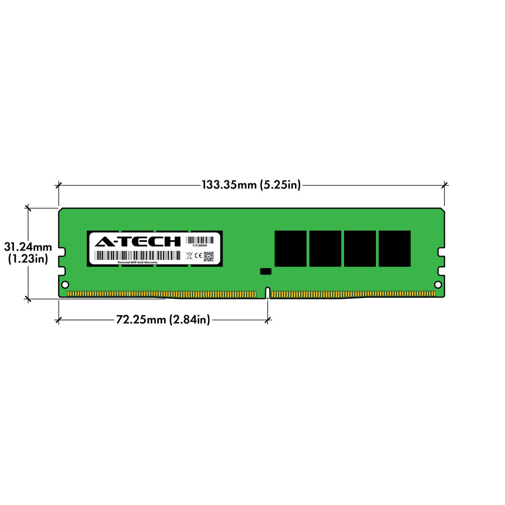 A-Tech 16GB (2x8GB) DDR4 2666MHz DIMM PC4-21300 UDIMM Non-ECC 2Rx8 1.2V CL19 288-Pin Desktop Computer RAM Memory Upgrade Kit