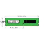 A-Tech 16GB (2x8GB) DDR4 2666MHz DIMM PC4-21300 UDIMM Non-ECC 2Rx8 1.2V CL19 288-Pin Desktop Computer RAM Memory Upgrade Kit