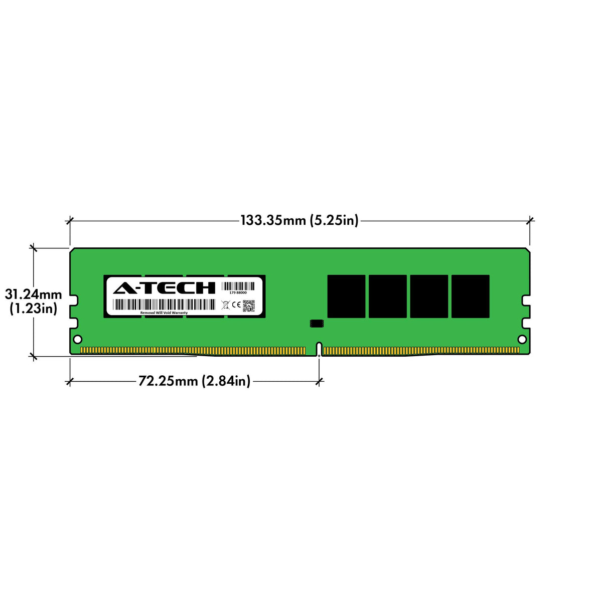 A-Tech 32GB Kit (4x8GB) RAM for Dell OptiPlex XE3, 7070, 7060, 5070, 5060 (Tower/SFF) | DDR4 2666 MHz DIMM PC4-21300 UDIMM Memory Upgrade