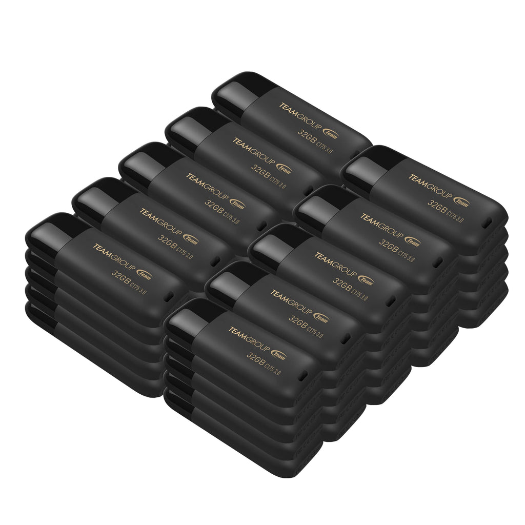 TEAMGROUP C175 1TB USB 3.2 Gen 1 (USB 3.1/3.0) Read 100MB/s Flash Thumb Drive, External Data Storage Memory Stick Compatible with Computer/Laptop/Desktop/PC Matte Black TC17531TBB01