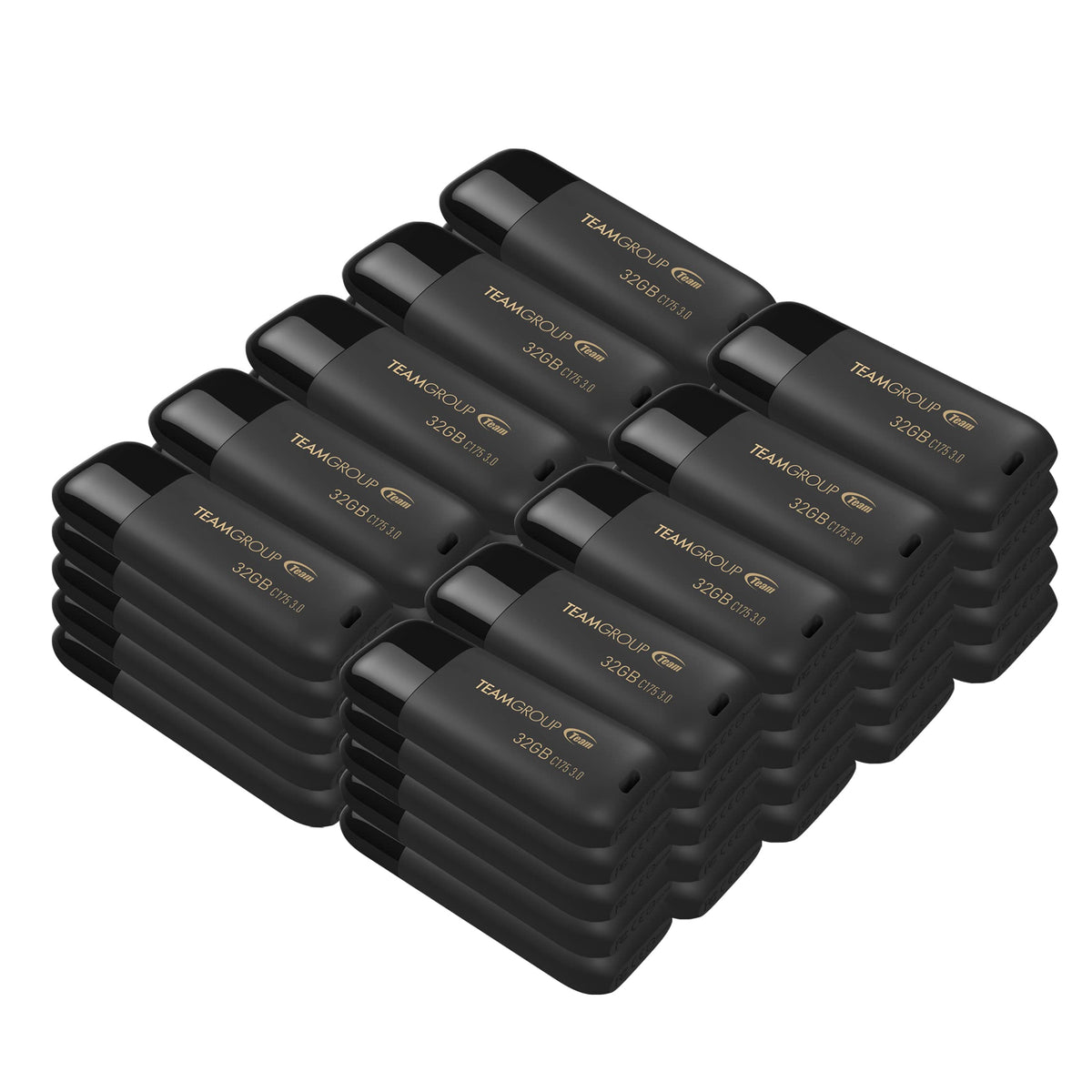 TEAMGROUP C175 1TB USB 3.2 Gen 1 (USB 3.1/3.0) Read 100MB/s Flash Thumb Drive, External Data Storage Memory Stick Compatible with Computer/Laptop/Desktop/PC Matte Black TC17531TBB01