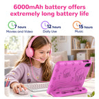 Kids Tablet 10.1" Android 16 Bundle: Keyboard, Mouse, Stylus, Headphones