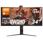 AOC 27 Inch Curved Gaming Monitor FHD 200Hz VA 0.3ms HDR, C27G4H2
