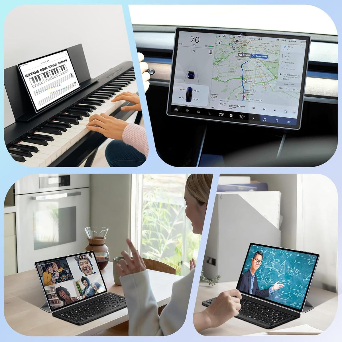 Android 17 Tablet with Keyboard, Octa-Core, Gemini AI+SI, 8000mAh Battery