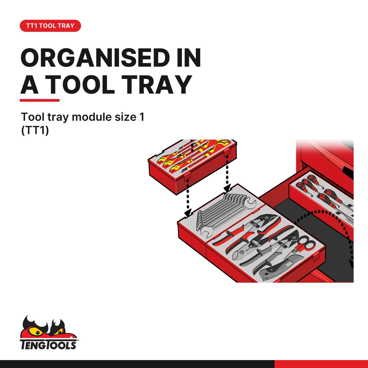 Teng Tools 1/2 Inch Drive TX Impact Socket Set 12 Piece DIN - TT9212TX