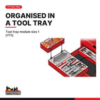 Teng Tools 15 Piece Metric Hex Bit Socket Set 3/8 & 1/2 Drive - TT9015HX