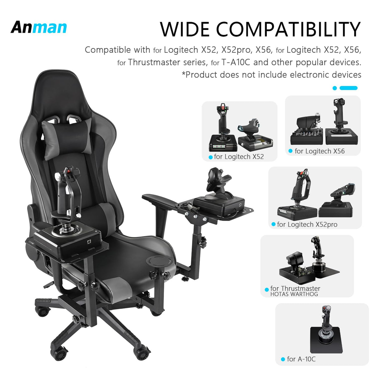 Removable Flight Simulator Cockpit with Racing Seat Compatible with Logitech G25 G27 G920 G923,for Thrustmaster T300RS TX A10C Metal Warthog Gear,for Fanatec,Detachable Simulation Stand
