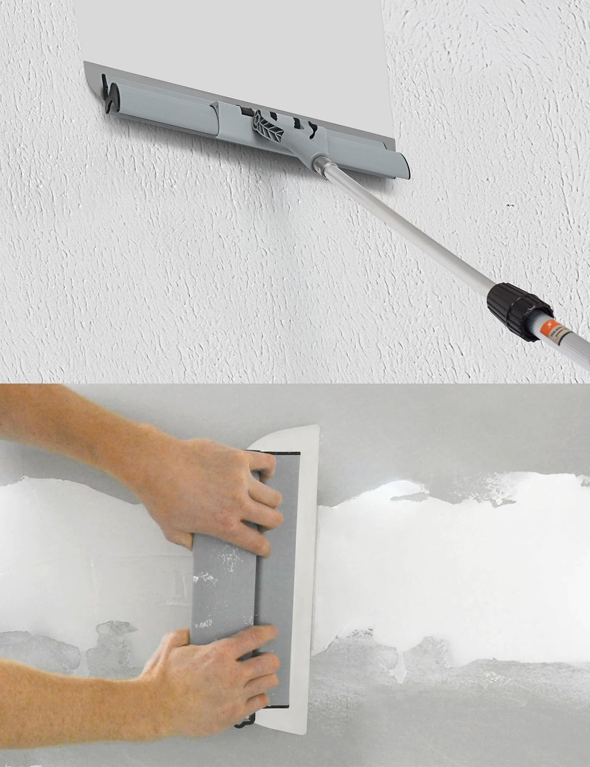 ROLLINGDOG Skimming Blade Set with Case - 4PC Skimming Blades with Adjustable Extension Pole Adapter,Extension Pole,Putty Knives,Detail Sander, Radial Wall Sander and Rectangular Sander, 50530
