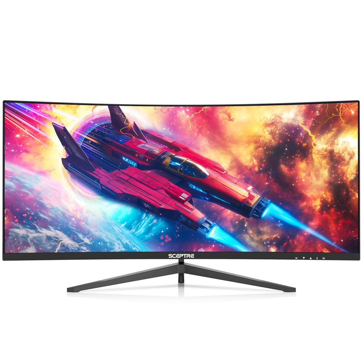 Sceptre Prime Curved 30-inch Gaming Monitor 200+Hz FreeSync Build-in Speakers 2560 x 1080p HDMI DP Machine Black 2026 (C305B-200UN Series)