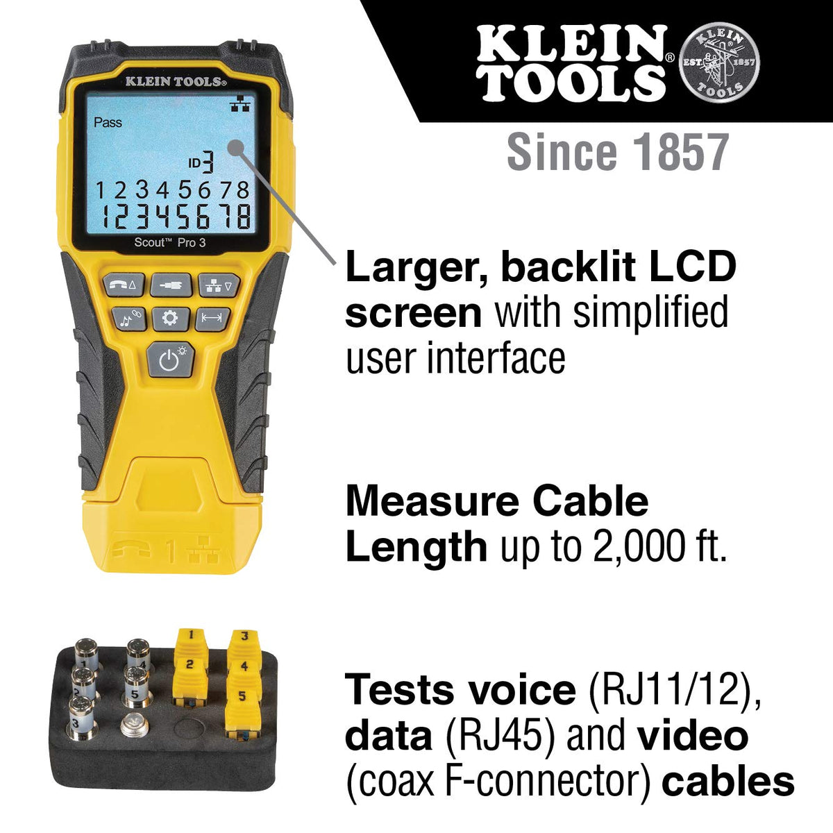 Klein Tools Cable Tester and Data Cable Installation Tool Kit