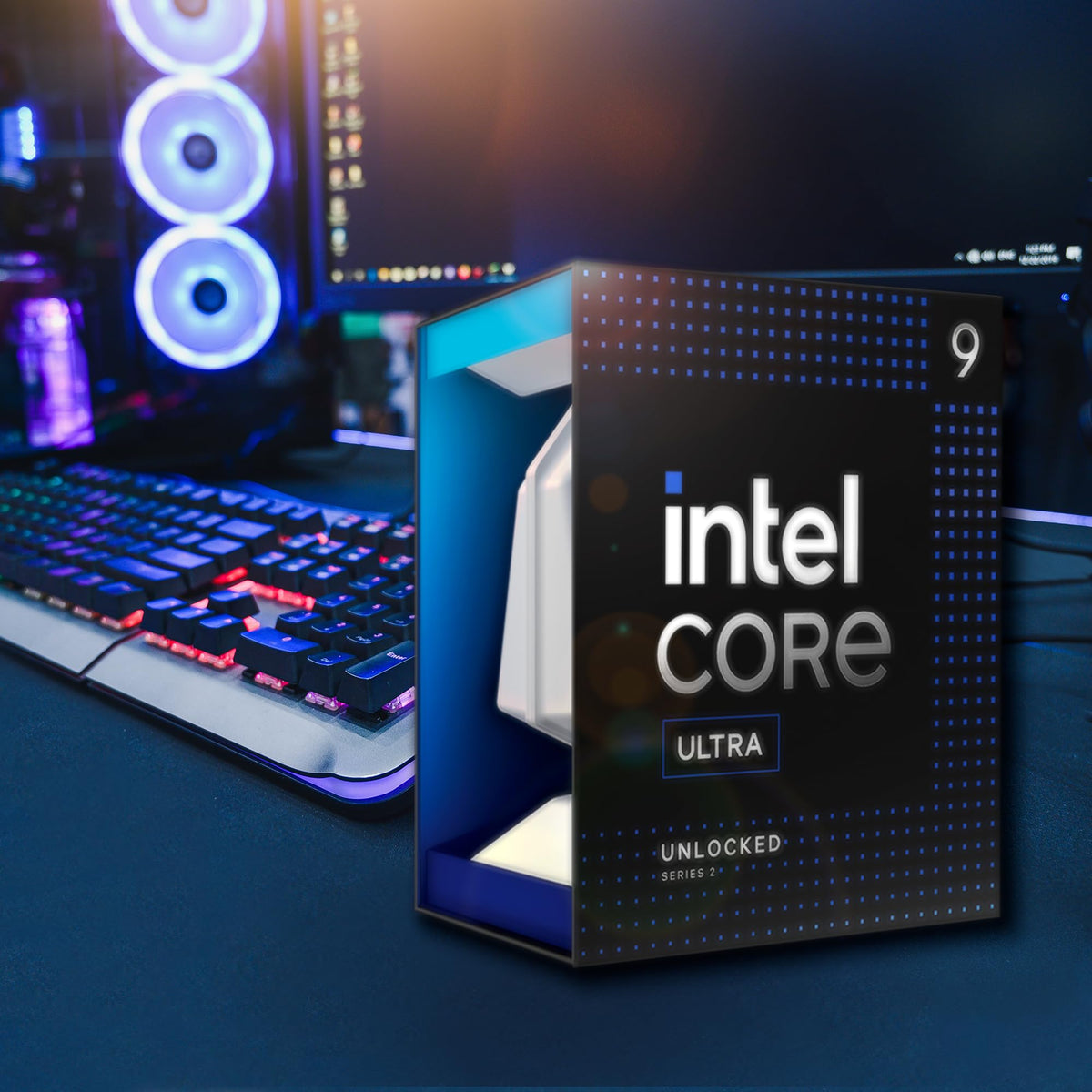 Intel Core Ultra 9 Processor 285K, 24 cores (8 P-cores + 16 E-cores) up to 5.7 GHz