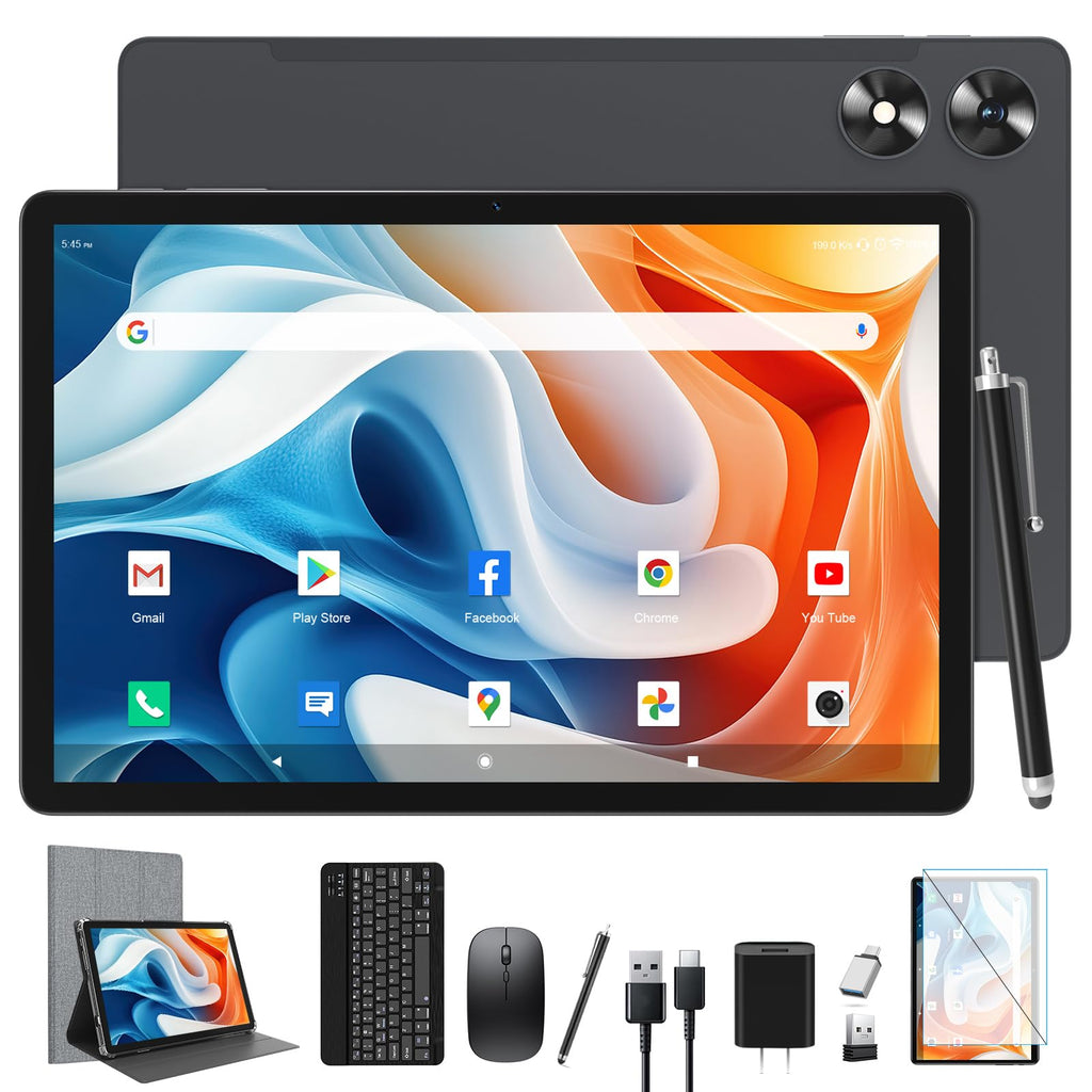 Android 16 Tablet 11 inch, 128GB + 36GB + 1TB Expand, 90Hz IPS Large Screen