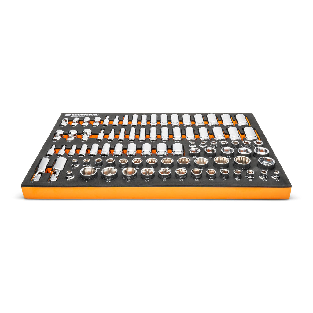 GEARWRENCH 85 Piece 3/8” Drive Master SAE Socket Set | GWMSSKT38SAE