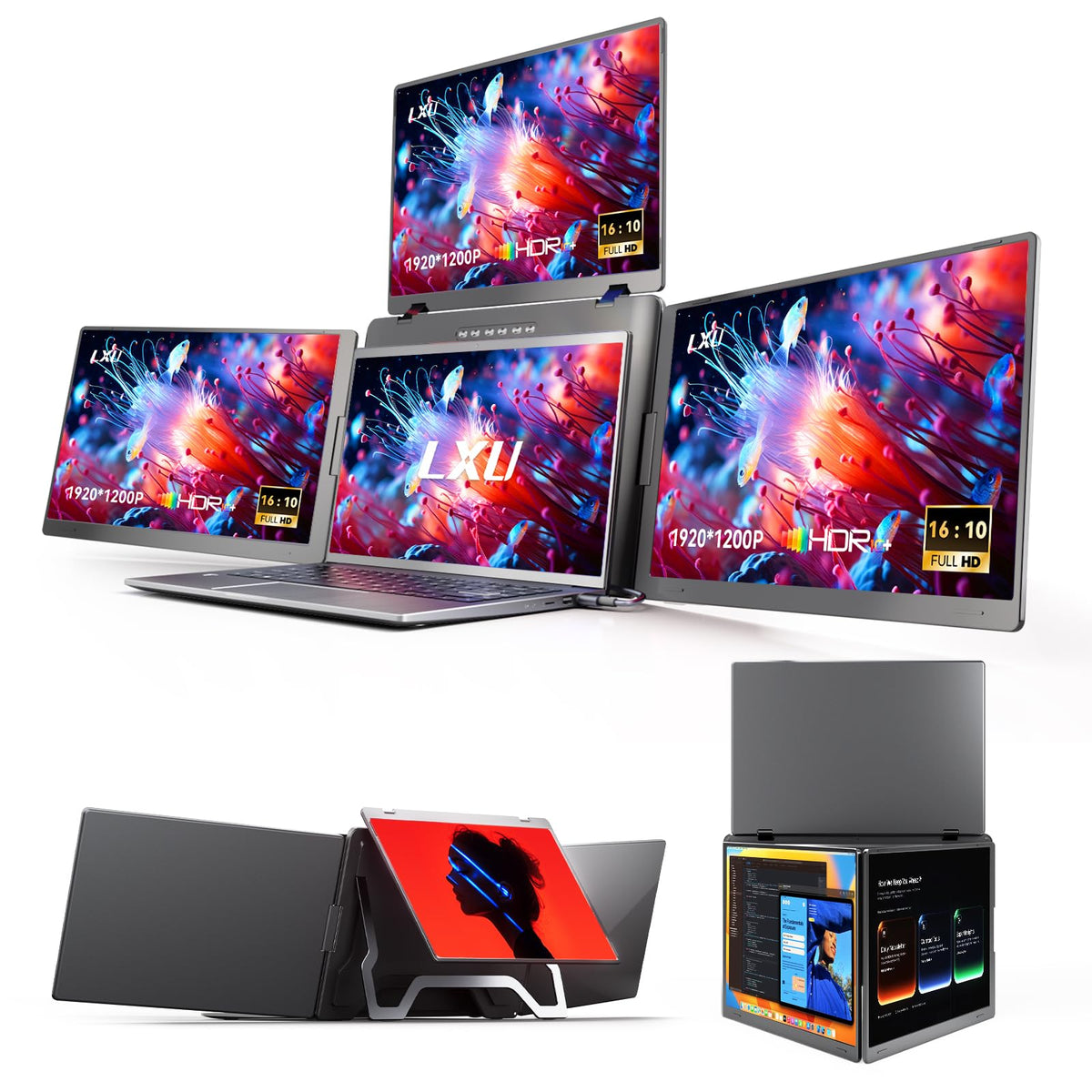 16" 1200P Laptop Screen Extender Monitor Portable
