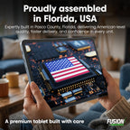 Fusion5 2 in 1 Laptop, Windows 11 Tablet with Keyboard - Built in USA, 12" 2K Touchscreen, Intel 15th Gen Quad-Core CPU, 16GB DDR5 RAM, 512GB SSD, 12 Inch Windows Tablet PC with Built-in Cooling Fan