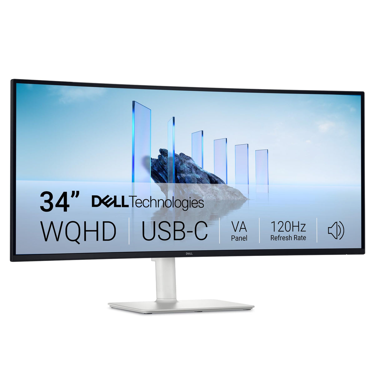Dell 34 Monitor S3425DW, WQHD VA, 120Hz, FreeSync Premium, Eye Comfort