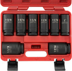 NEIKO 02379A 3/4" Drive Jumbo Impact Socket Set | 21 Piece | Shallow | SAE | Sizes 3/4” to 2” | Cr-V Steel