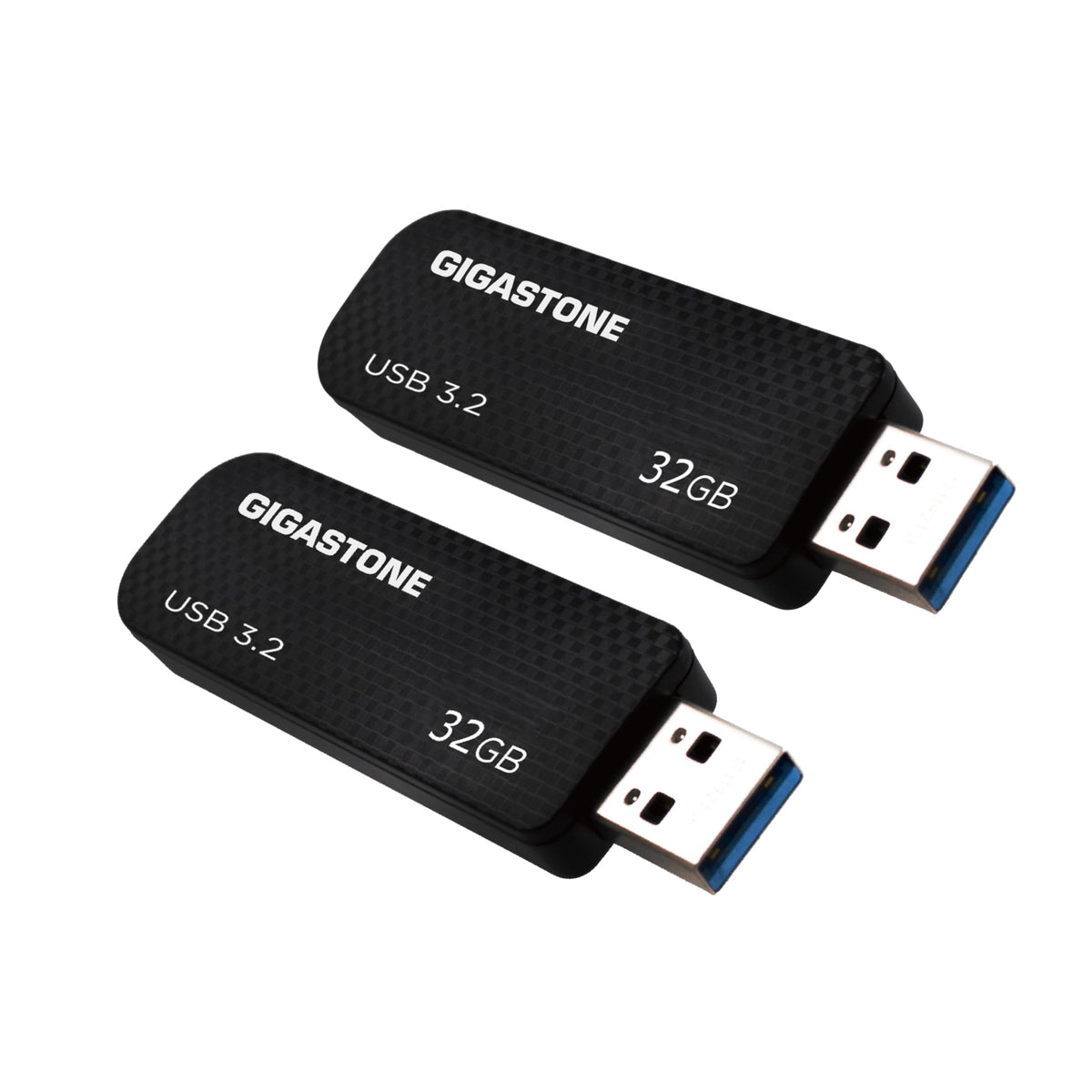 GIGASTONE 64GB Flash Drive 10-Pack, USB 3.2 Gen 1, Up to 80MB/s High-Speed Data Transfer, Carbon Fiber Design, Retractable, USB 2.0 / USB 3.0 / USB 3.1 Interface Compatible