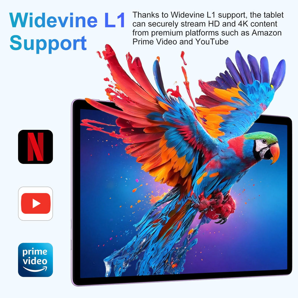 Android 17 Tablet, 10.1 inch Tablets with Keyboard, Octa-core, Gemini AI/SI