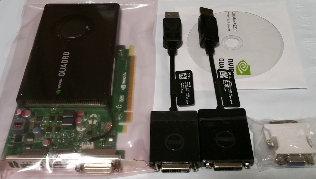 Nvidia Quadro K2200 - Graphics Card - Quadro K2200 - 4 Gb Gddr5 - Pcie 2.0 X16 - Dvi, 2 X Displayport "Product Type: Computer Components/Video Cards & Adapters"