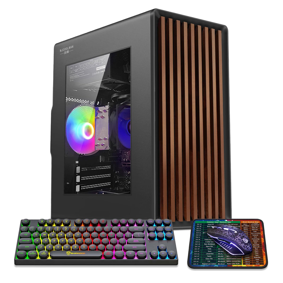 Tower Business Desktop Computer PC - Intel 14th Generation Core i7-14650HX ，16 cores and 24 Threads, 32GB DDR4 3200 RAM, 1TB M.2 NVME SSD,Windows 11 Home,WiFi，HDMI,RJ-45,Wired Keyboard & Mouse.